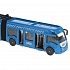 Модель Троллейбус Метрополитен с резинкой 19 см двери открываются инерционная металлическая  - миниатюра №2